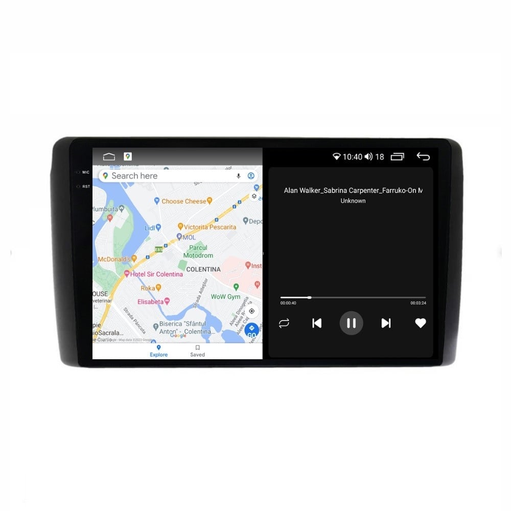 Navigatie dedicata cu Android Nissan Leaf I 2010 - 2017, 4GB RAM, Radio GPS Dual Zone, Display 2K QLED 9.5