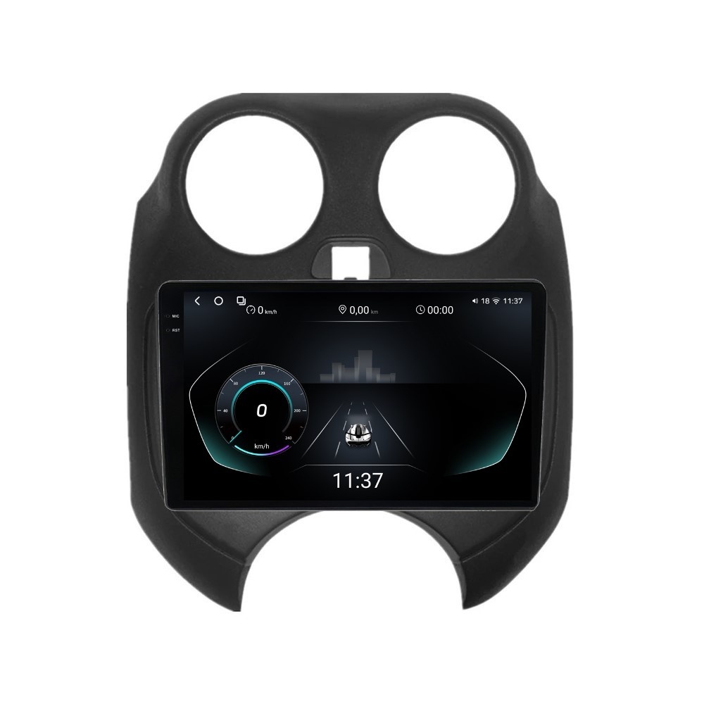 Navigatie dedicata cu Android Nissan Micra IV 2010 - 2013, 12GB RAM, Radio GPS Dual Zone, Display 2K QLED 9.5