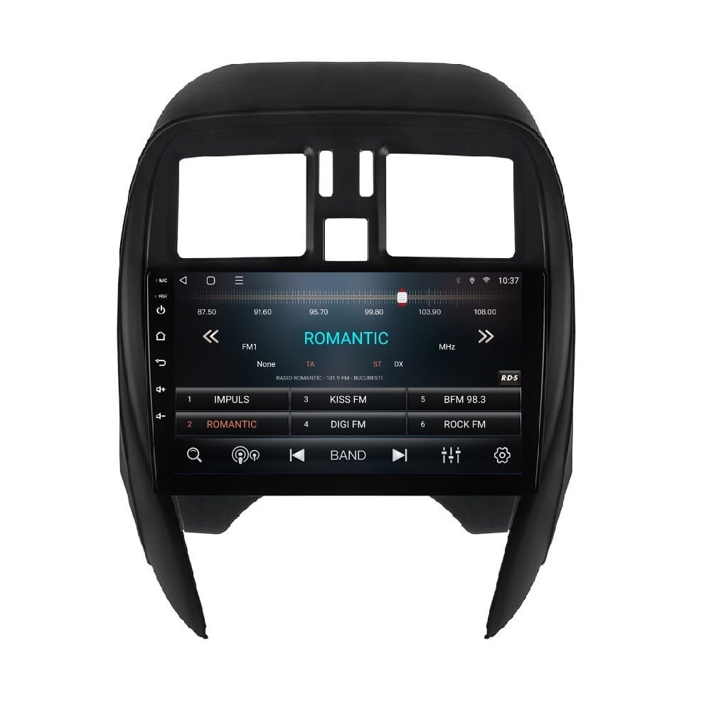 Navigatie dedicata cu Android Nissan Micra IV 2014 - 2017, 3GB RAM, Radio GPS Dual Zone, Display HD QLED 9