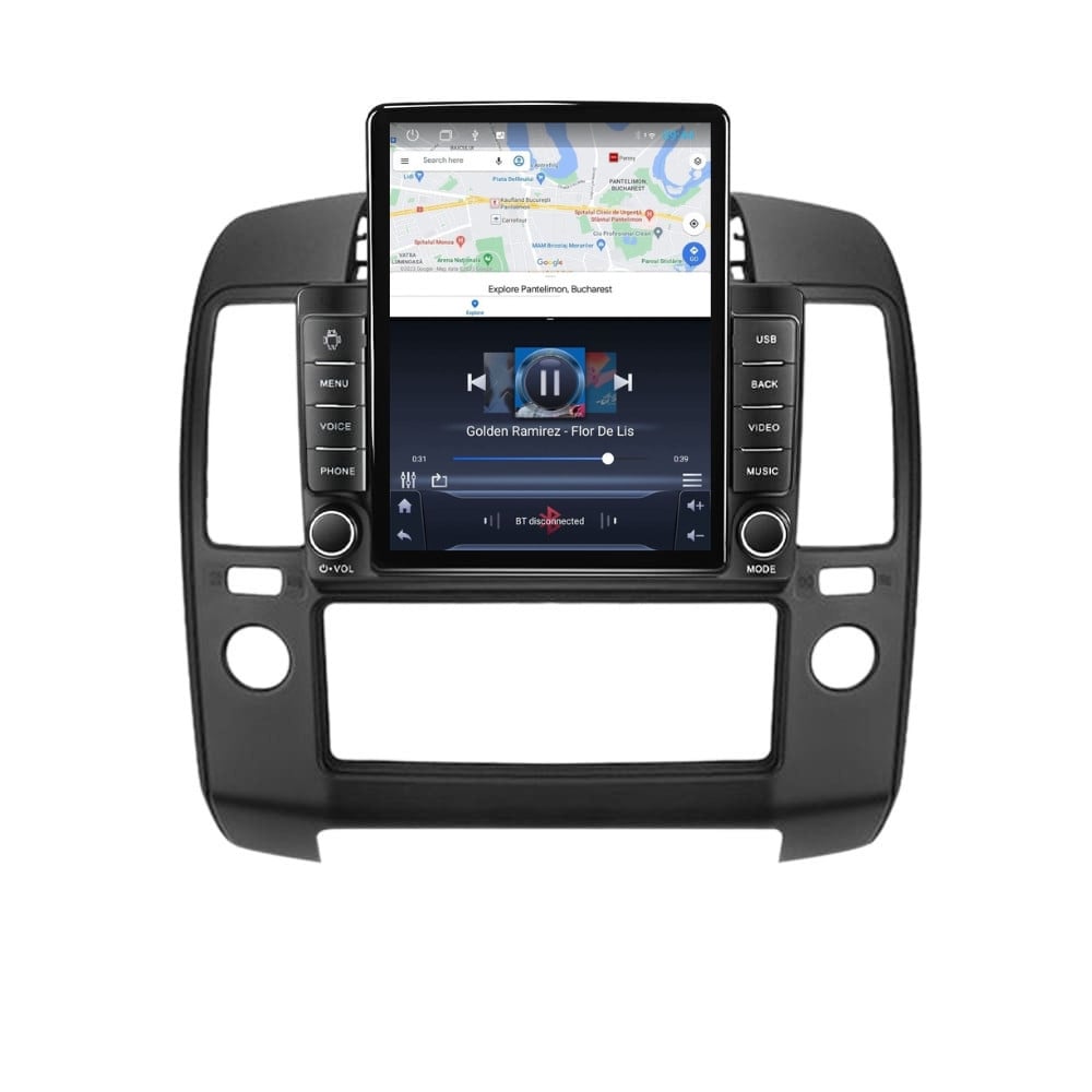 Navigatie dedicata cu Android Nissan Navara D40 2004 - 2014, 1GB RAM, Radio GPS Dual Zone, Touchscreen IPS 9.7