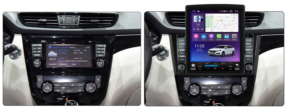 Navigatie dedicata cu Android Nissan Qashqai II 2014 - 2021, 8GB RAM, Radio GPS Dual Zone, Touchscreen IPS 9.7