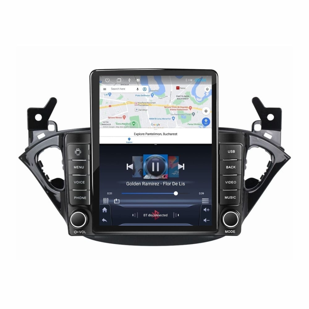 Navigatie dedicata cu Android Opel Corsa E 2014 - 2019, 2GB RAM, Radio GPS Dual Zone, Touchscreen IPS 9.7