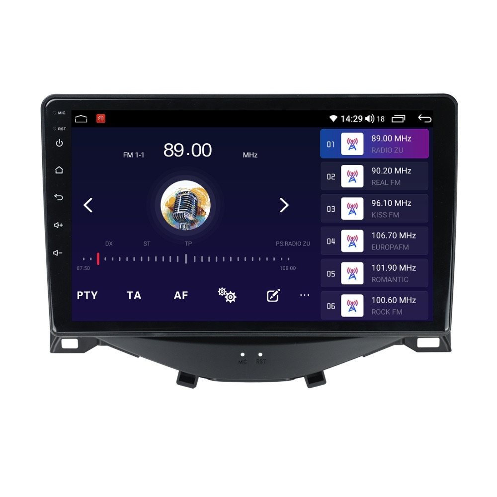 Navigatie dedicata cu Android Peugeot 108 2014 - 2022, 2GB RAM, Radio GPS Dual Zone, Display HD QLED 9