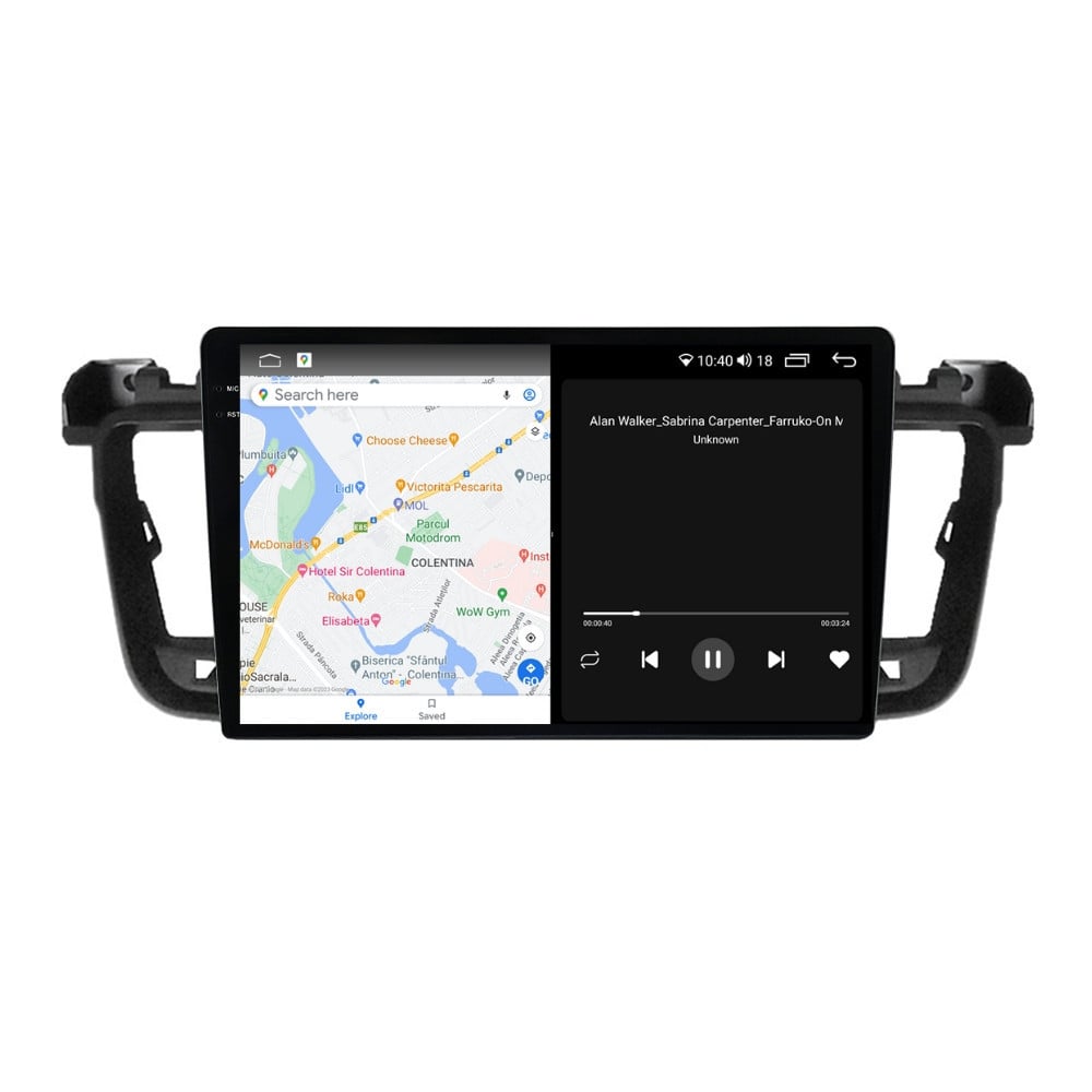 Navigatie dedicata cu Android Peugeot 508 I 2010 - 2018, 4GB RAM, Radio GPS Dual Zone, Display 2K QLED 9.5