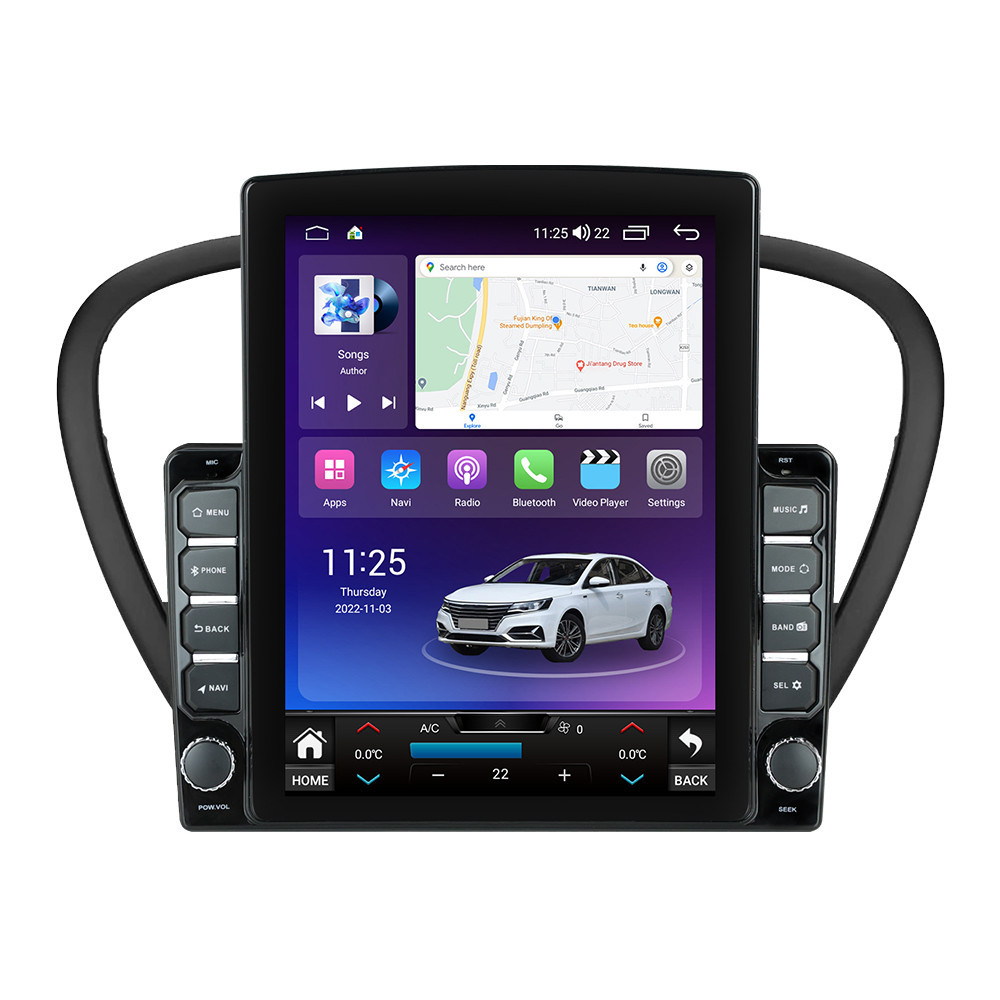 Navigatie dedicata cu Android Peugeot 607 2004 - 2011, 8GB RAM, Radio GPS Dual Zone, Touchscreen IPS 9.7