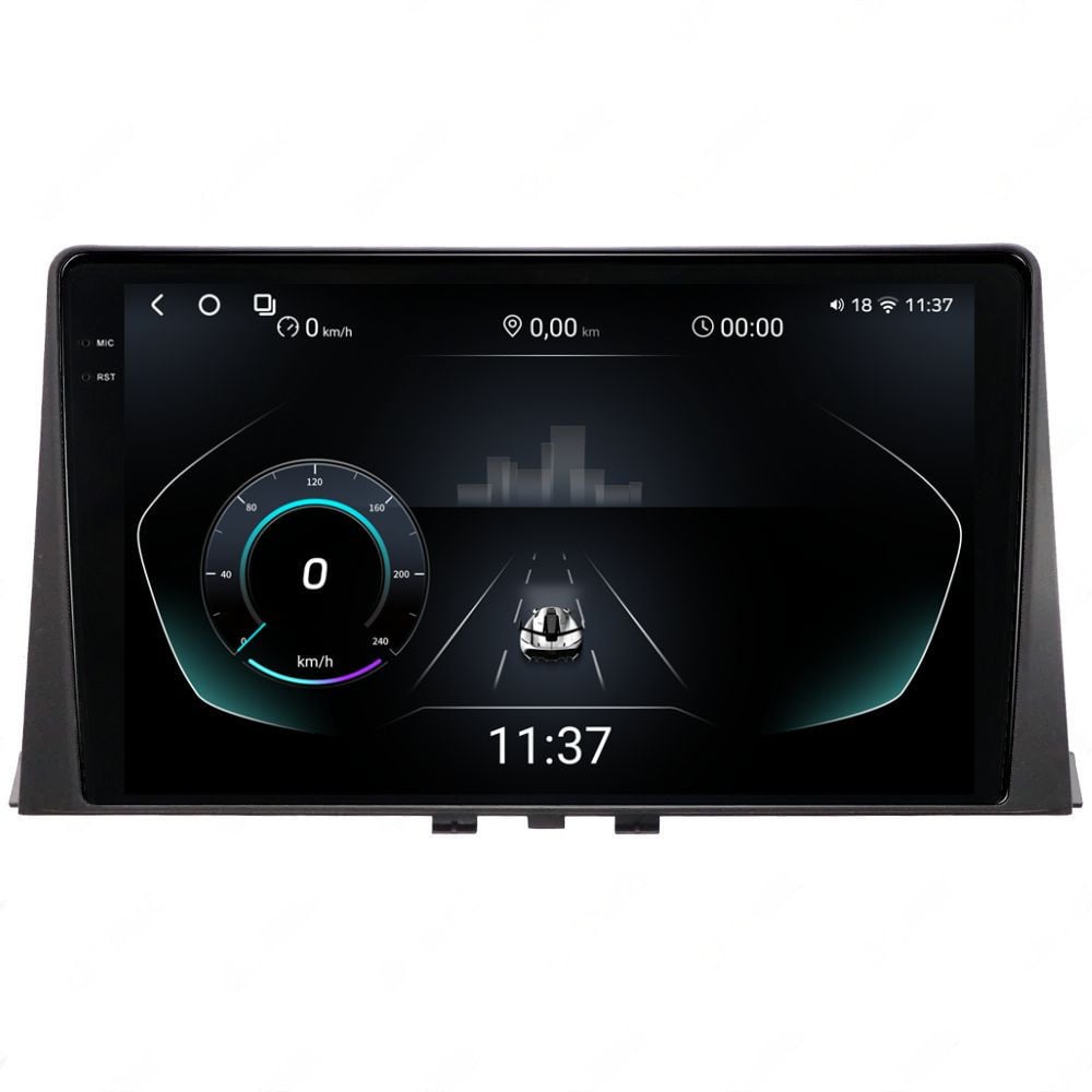 Navigatie dedicata cu Android Peugeot Partner dupa 2018, 12GB RAM, Radio GPS Dual Zone, Display 2K QLED 10.36