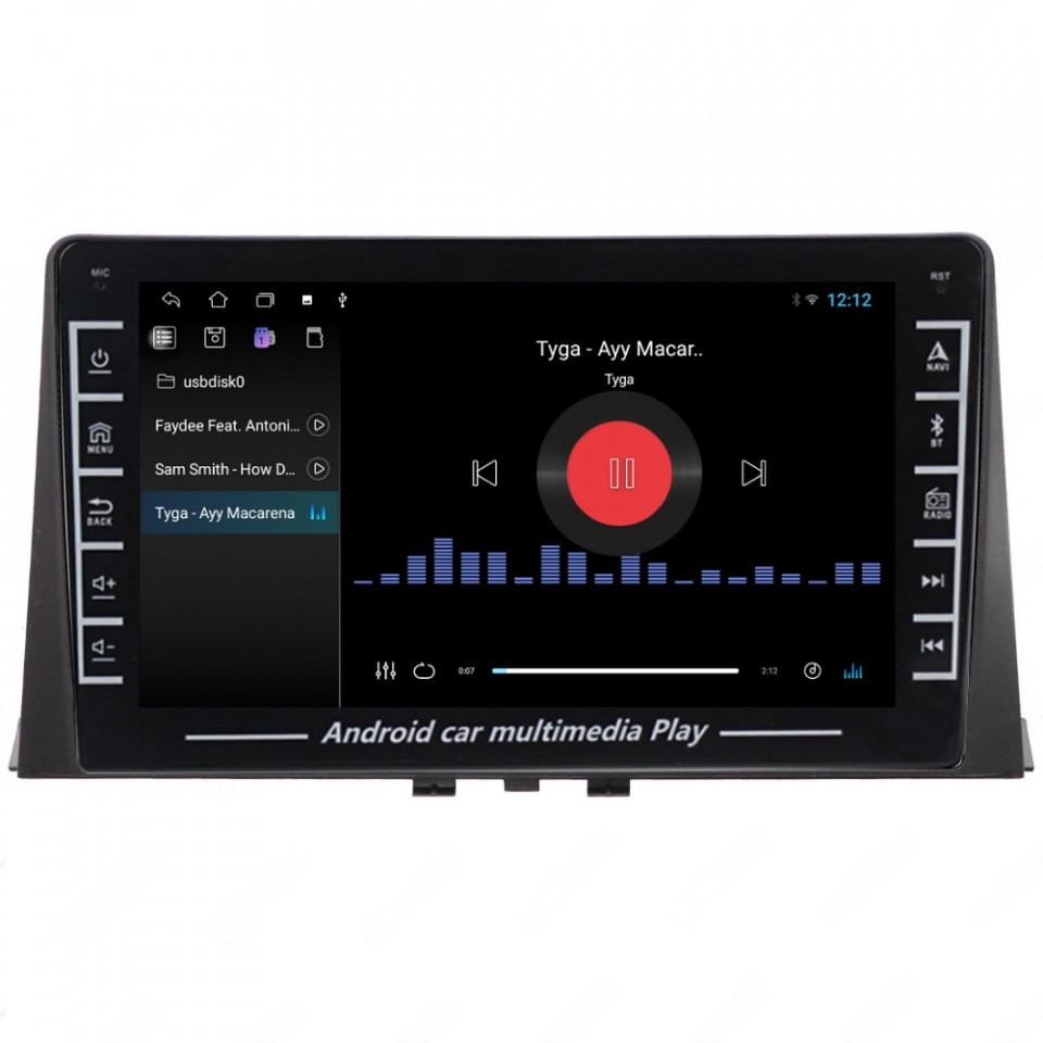 Navigatie dedicata cu Android Peugeot Partner dupa 2018, 1GB RAM, Radio GPS Dual Zone, Display HD IPS 8