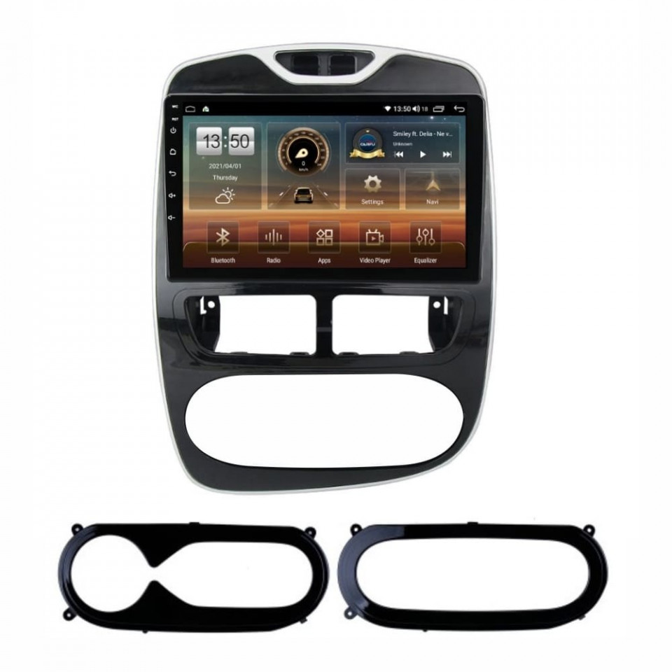 Navigatie dedicata cu Android Renault Clio IV 2012 - 2019, 6GB RAM, Radio GPS Dual Zone, Display HD QLED 10