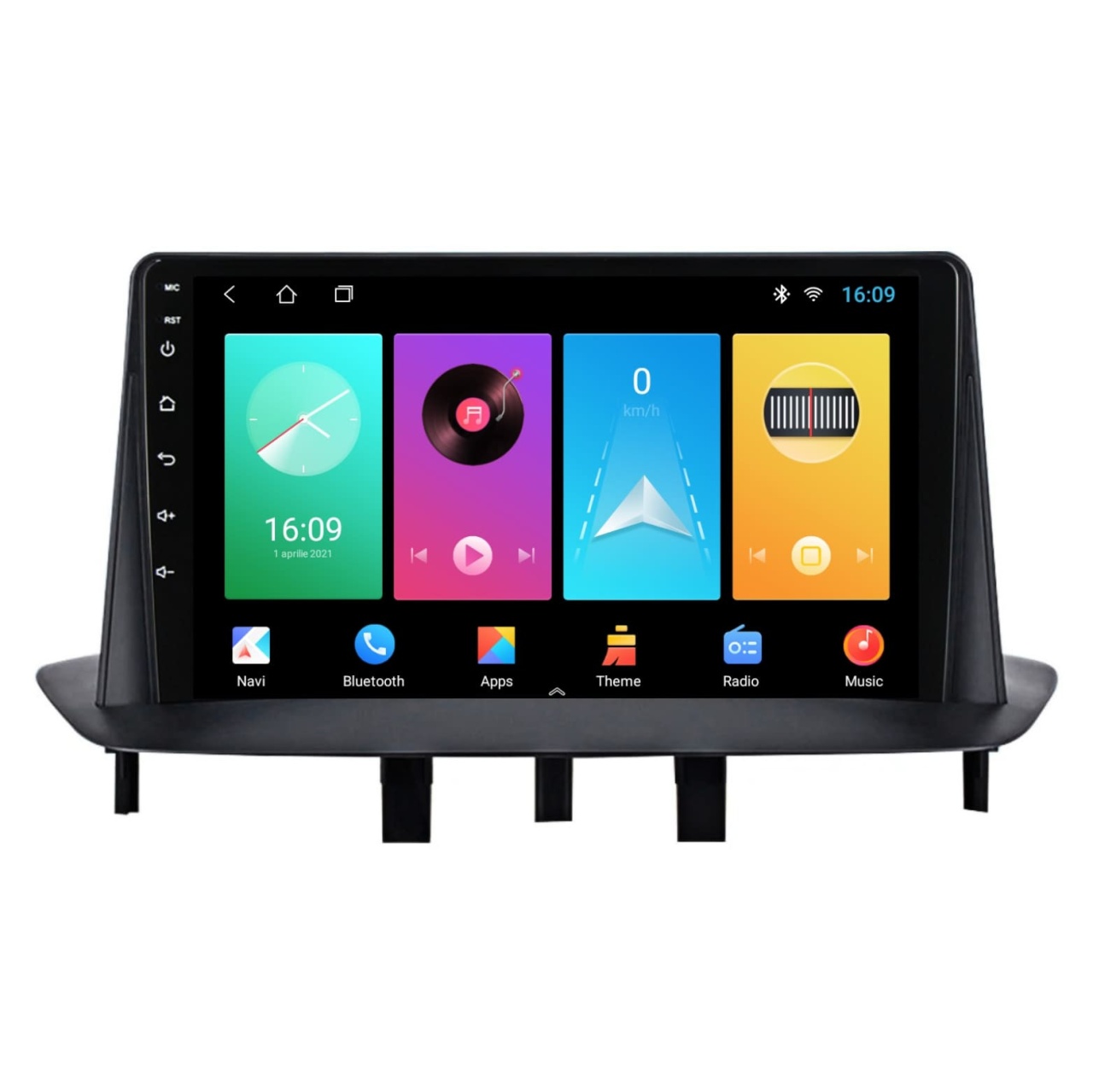 Navigatie dedicata cu Android Renault Fluence 2009 - 2016, 1GB RAM, Radio GPS Dual Zone, Display HD IPS 9