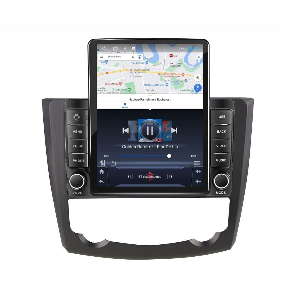 Navigatie dedicata cu Android Renault Kadjar 2015 - 2018, 1GB RAM, Radio GPS Dual Zone, Touchscreen IPS 9.7