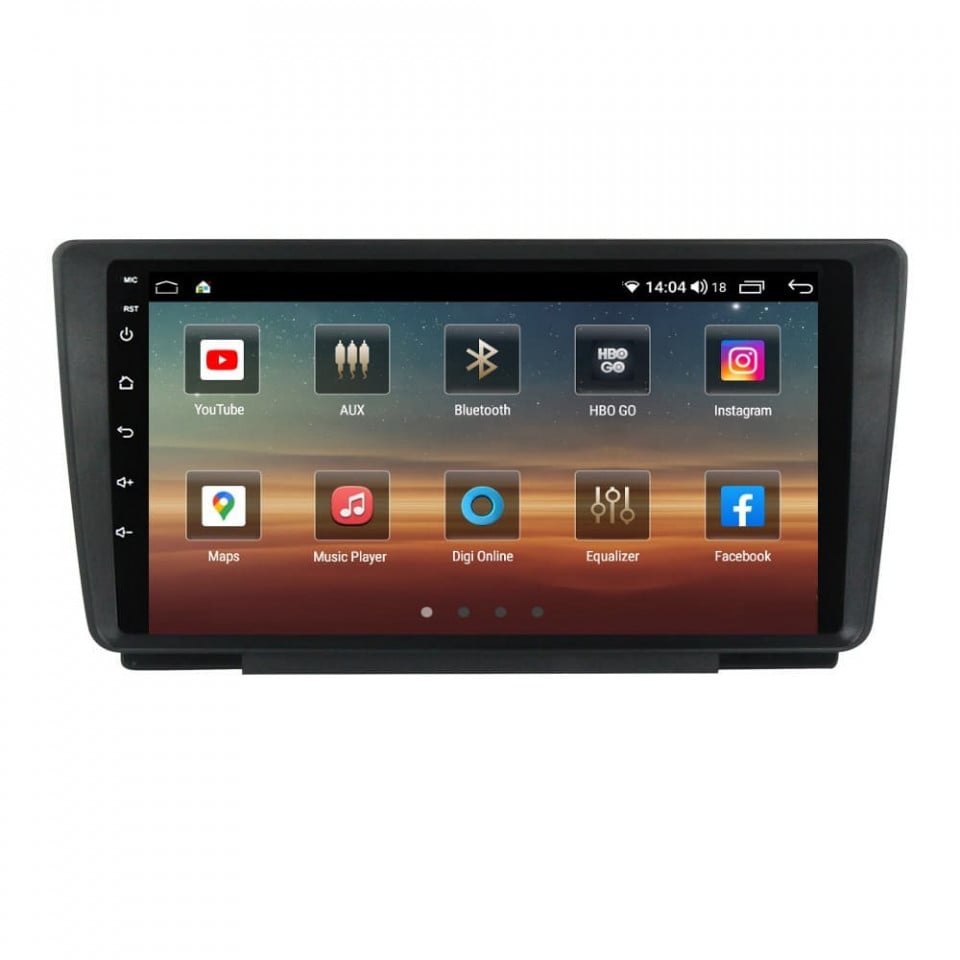 Navigatie dedicata cu Android Skoda Octavia II 2004 - 2013, 6GB RAM, Radio GPS Dual Zone, Display HD QLED 9