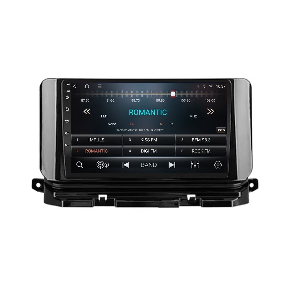 Navigatie dedicata cu Android Skoda Octavia IV dupa 2019, 2GB RAM, Radio GPS Dual Zone, Display HD QLED 10
