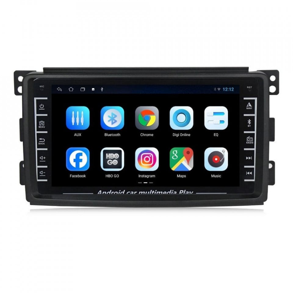 Navigatie dedicata cu Android Smart Fortwo 2007 - 2010, 1GB RAM, Radio GPS Dual Zone, Display HD IPS 8