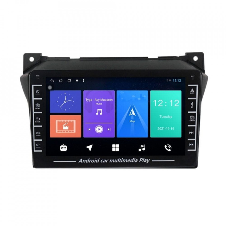 Navigatie dedicata cu Android Suzuki Alto VII 2009 - 2016, 1GB RAM, Radio GPS Dual Zone, Display HD IPS 8