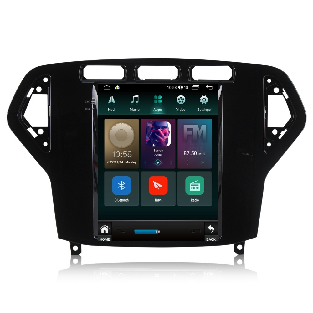 Navigatie dedicata cu Android tip tesla Ford Mondeo IV 2007 - 2011 clima automata, negru, 4GB RAM, Radio GPS Dual Zone, Touchscreen IPS 9.7