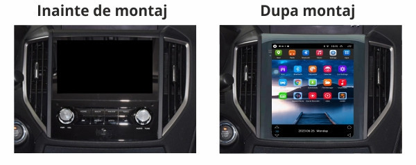 Navigatie dedicata cu Android tip tesla Subaru Forester 2018 - 2021, 1GB RAM, Radio GPS Dual Zone, Touchscreen IPS 9.7" HD, Internet Wi-Fi, Bluetooth, MirrorLink, USB - Imagine 5