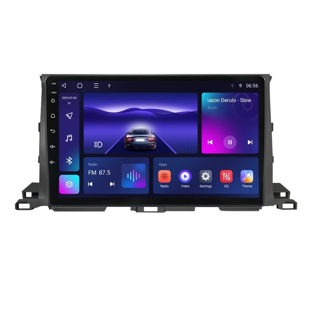 Navigatie dedicata cu Android Toyota Highlander 2013 - 2021, 4GB RAM, Radio GPS Dual Zone, Display HD IPS 10" Touchscreen, Internet Wi-Fi, Bluetooth, MirrorLink, USB