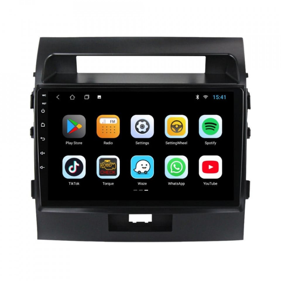 Navigatie dedicata cu Android Toyota Land Cruiser J200 2008 - 2015, 1GB RAM, Radio GPS Dual Zone, Display HD IPS 10