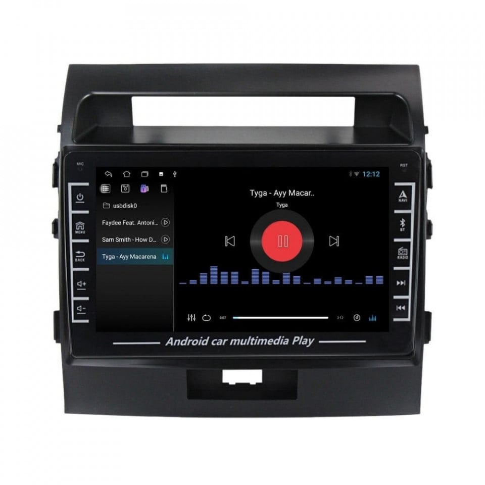 Navigatie dedicata cu Android Toyota Land Cruiser J200 2008 - 2015, 1GB RAM, Radio GPS Dual Zone, Display HD IPS 8