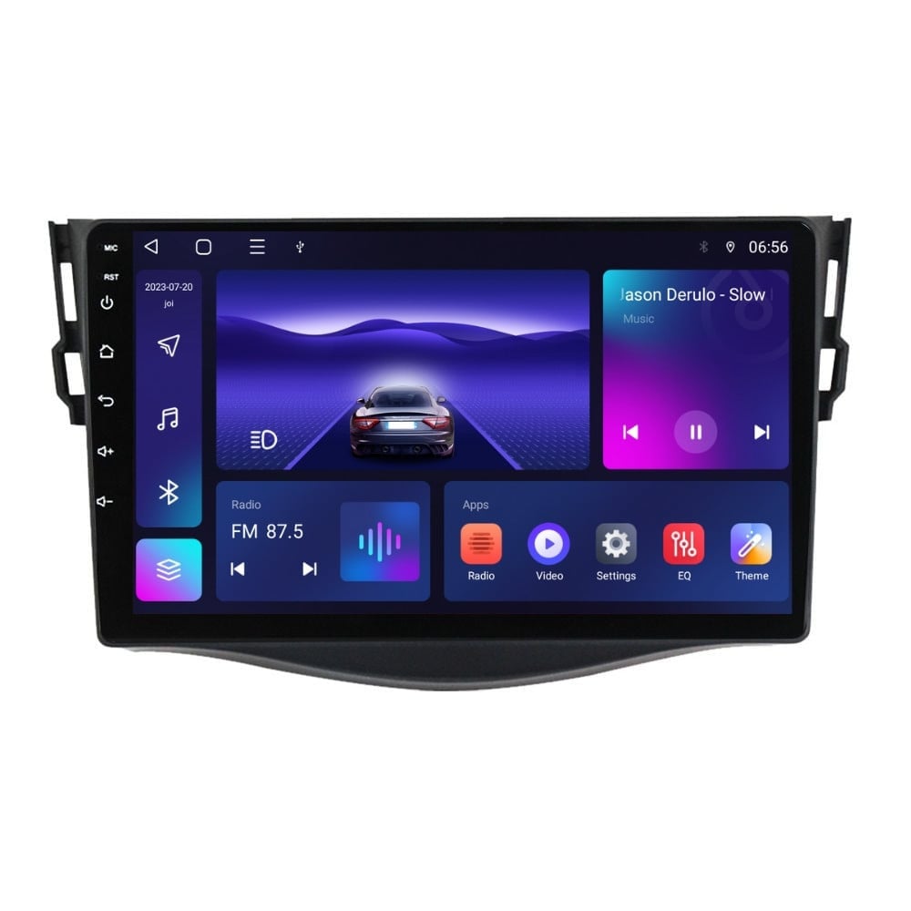 Navigatie dedicata cu Android Toyota Rav4 III 2005 - 2013, 3GB RAM, Radio GPS Dual Zone, Display HD QLED 9