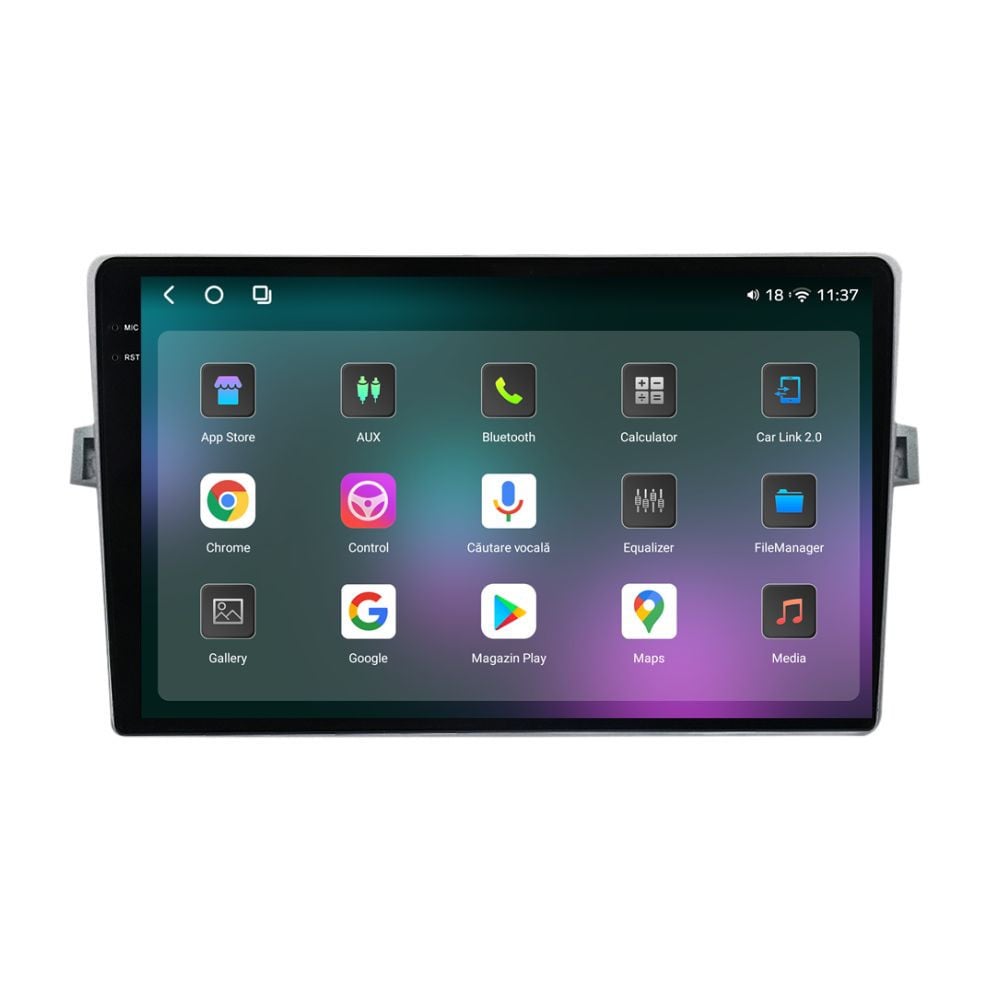 Navigatie dedicata cu Android Toyota Verso 2009 - 2018, 12GB RAM, Radio GPS Dual Zone, Display 2K QLED 9.5