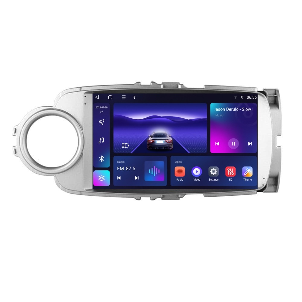 Navigatie dedicata cu Android Toyota Yaris P13 2011 - 2018, 4GB RAM, Radio GPS Dual Zone, Display HD IPS 9" Touchscreen, Internet Wi-Fi, Bluetooth, MirrorLink, USB