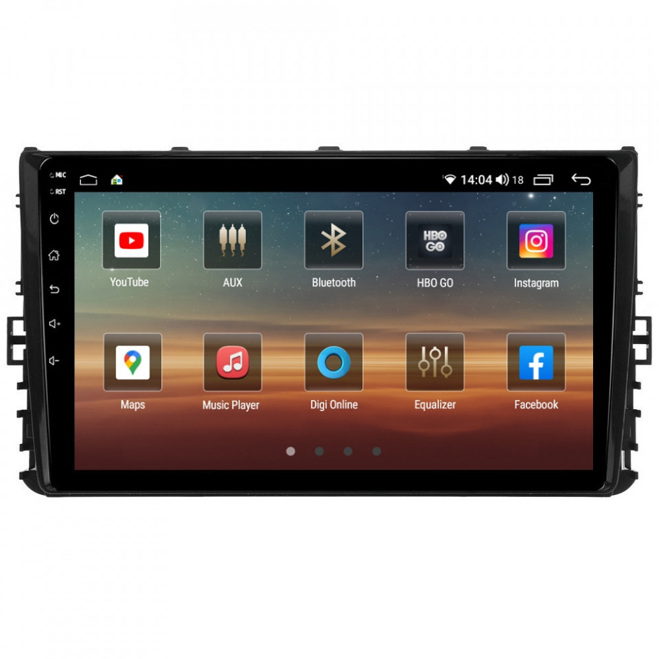 Navigatie dedicata cu Android VW Multivan T6 2020 - 2021, 4GB RAM, Radio GPS Dual Zone, Display HD QLED 9