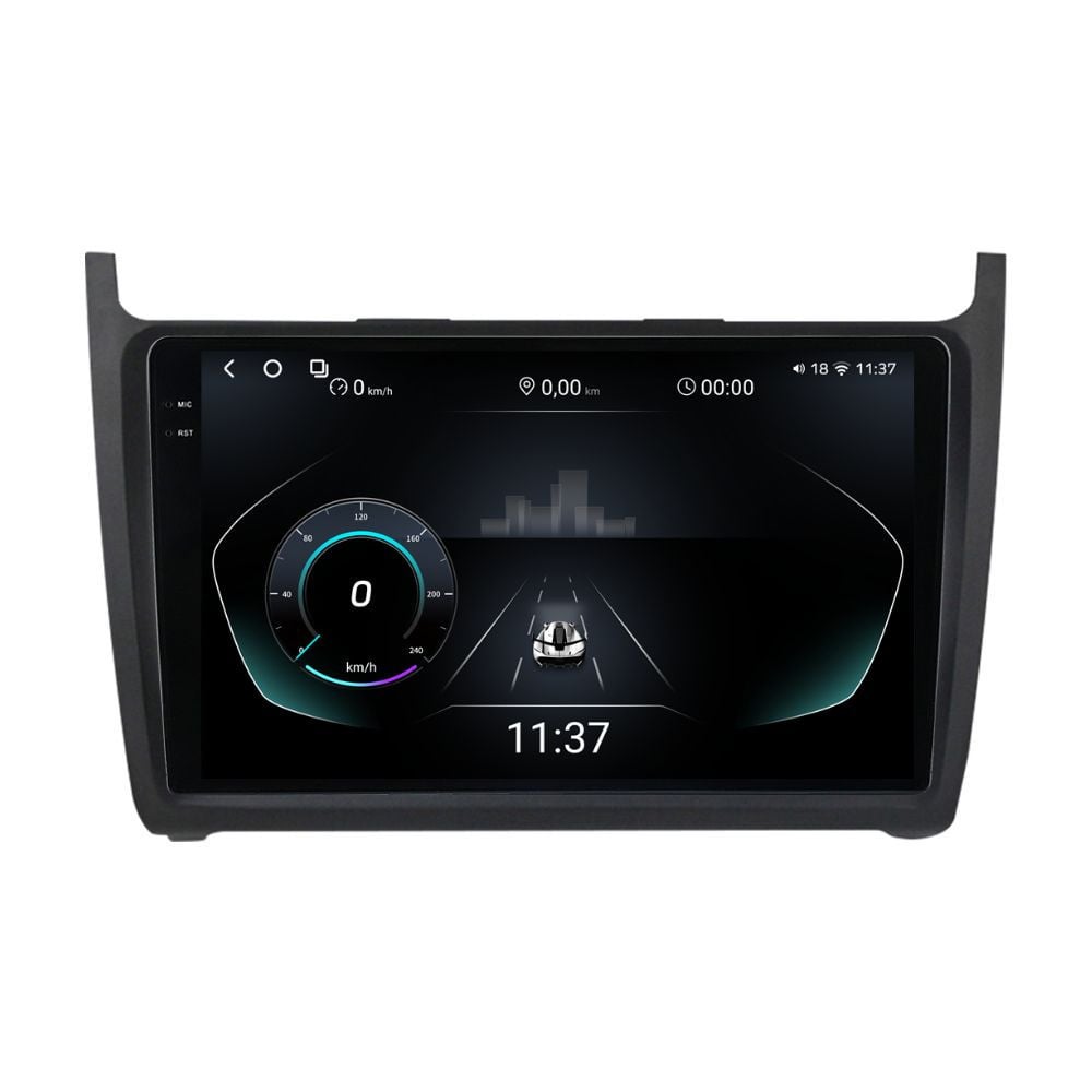 Navigatie dedicata cu Android VW Polo 6R 2009 - 2018, 12GB RAM, Radio GPS Dual Zone, Display 2K QLED 9.5