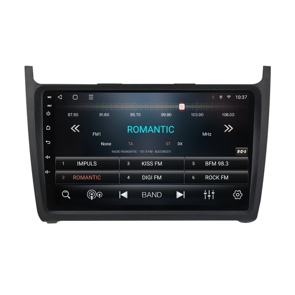 Navigatie dedicata cu Android VW Polo 6R 2009 - 2018, 3GB RAM, Radio GPS Dual Zone, Display HD QLED 9