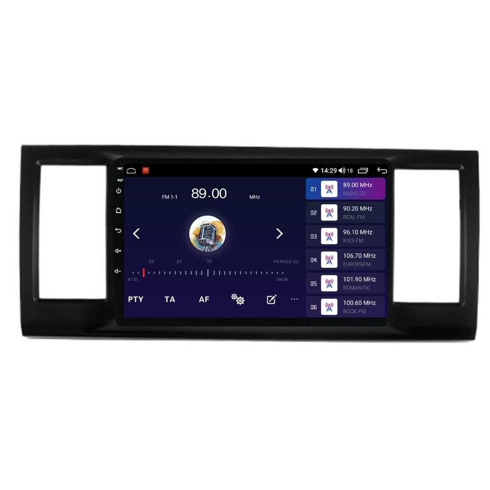 Navigatie dedicata cu Android VW Transporter / Caravelle / Multivan T6 2015 - 2020, 4GB RAM, Radio GPS Dual Zone, Display HD QLED 9" Touchscreen, Internet Wi-Fi si slot SIM 4G, Bluetooth, MirrorLink, USB - Imagine 4