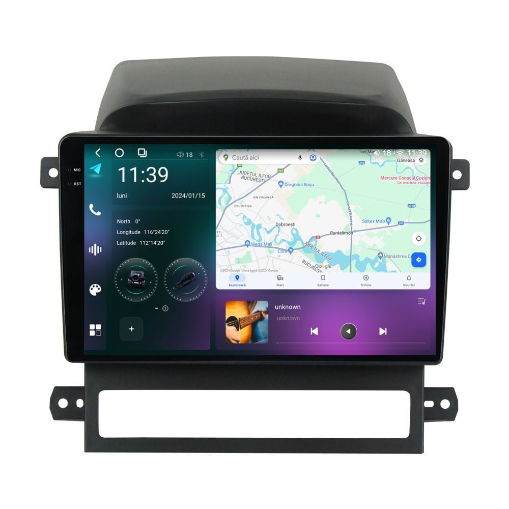 Navigatie dedicata cu Android Chevrolet Captiva 2006 - 2011, 12GB RAM, Radio GPS Dual Zone, Display 2K QLED 9.5