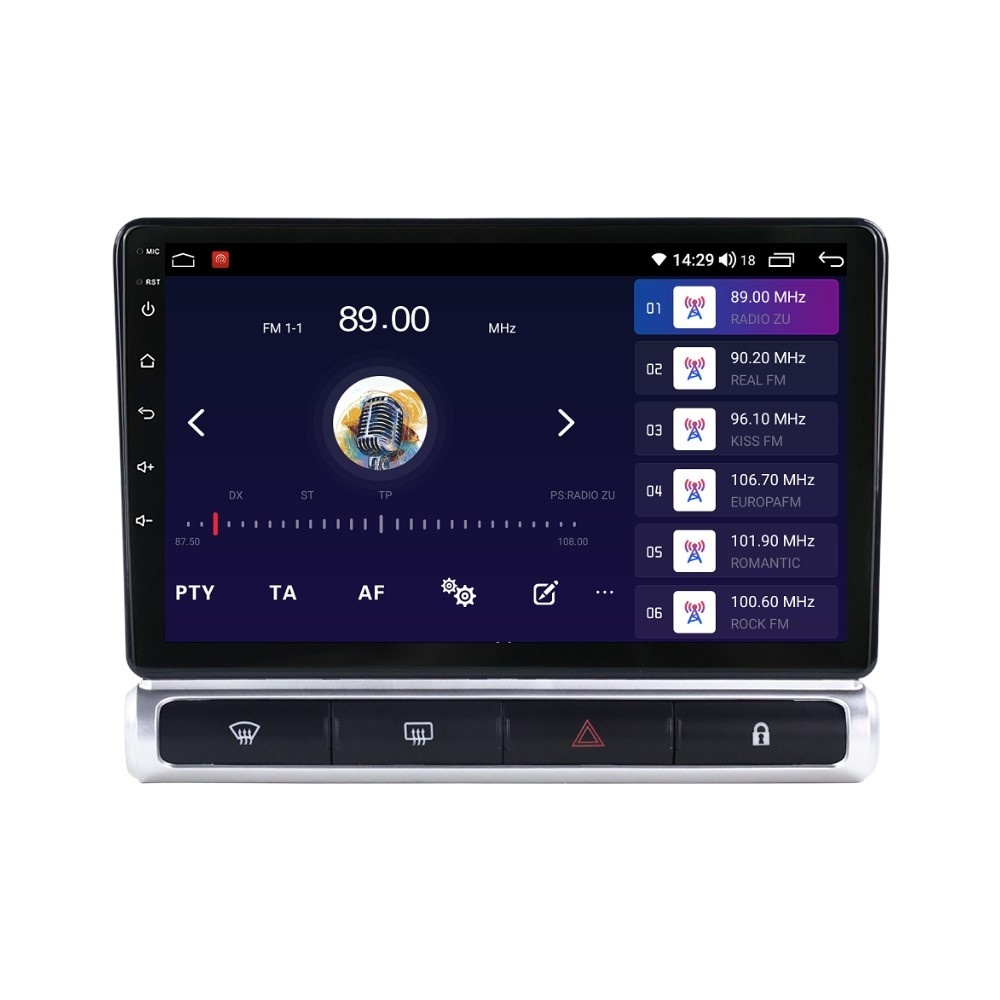 Navigatie dedicata cu Android Citroen C3 Aircross I 2017 - 2023, 4GB RAM, Radio GPS Dual Zone, Display HD QLED 9