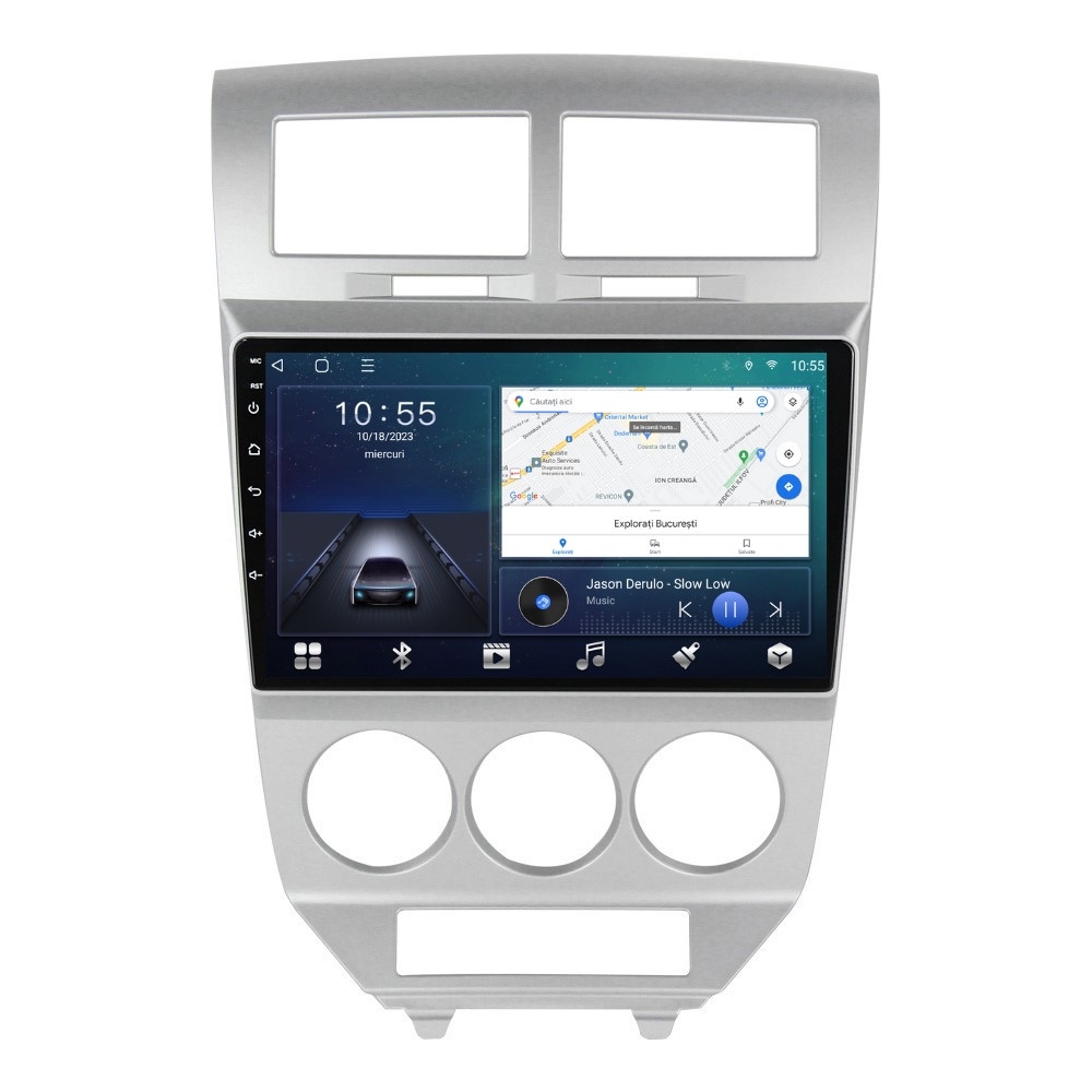 Navigatie dedicata cu Android Dodge Caliber 2006 - 2010, 2GB RAM, Radio GPS Dual Zone, Display HD QLED 10
