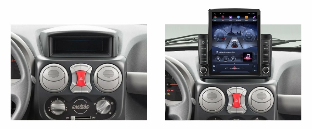 Navigatie dedicata cu Android Fiat Doblo 2000 - 2009, 2GB RAM, Radio GPS Dual Zone, Touchscreen IPS 9.7