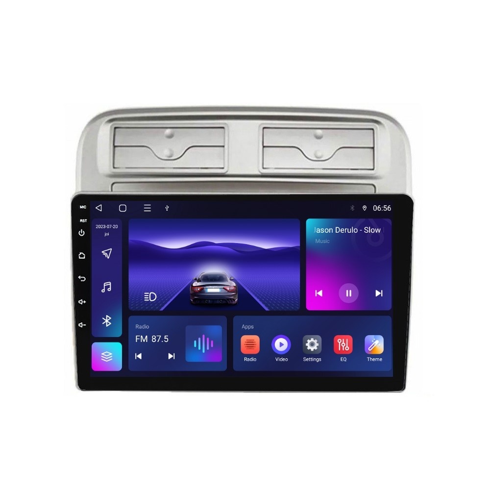 Navigatie dedicata cu Android Fiat Punto 199 / Grande Punto 2005 - 2010, 3GB RAM, Radio GPS Dual Zone, Display HD QLED 9