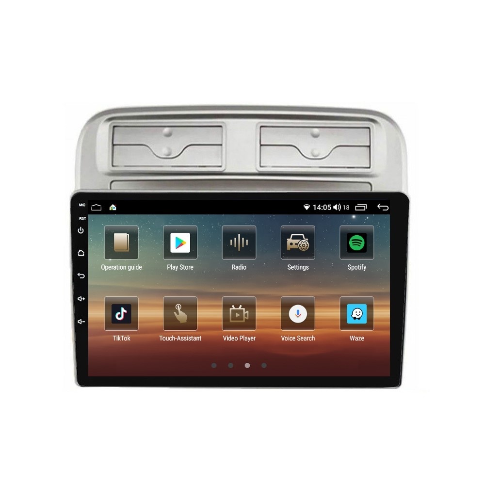 Navigatie dedicata cu Android Fiat Punto 199 / Grande Punto 2005 - 2010, 4GB RAM, Radio GPS Dual Zone, Display HD QLED 9