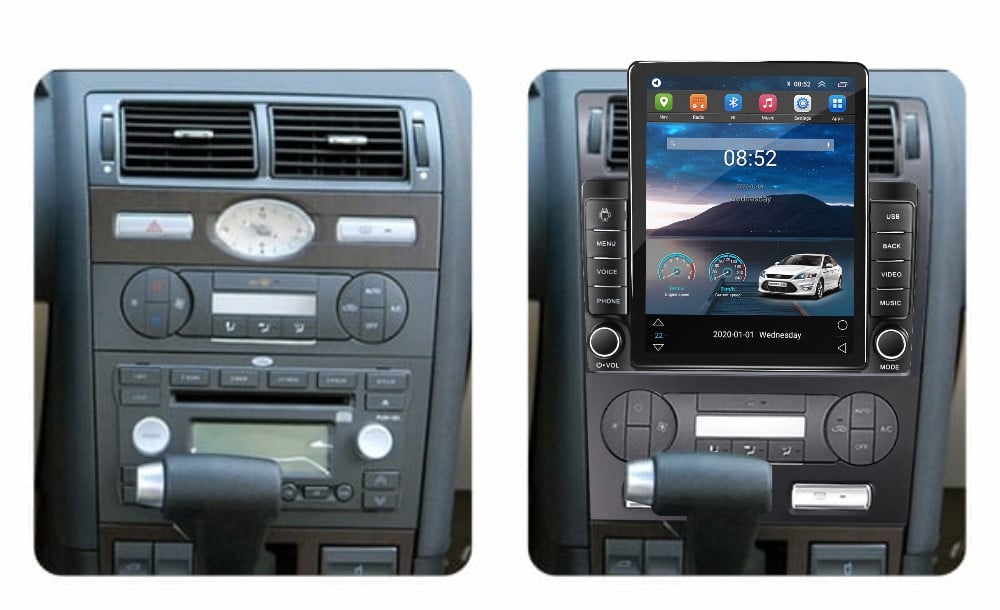 Navigatie dedicata cu Android Ford Mondeo III 2000 - 2007, clima automata, 2GB RAM, Radio GPS Dual Zone, Touchscreen IPS 9.7