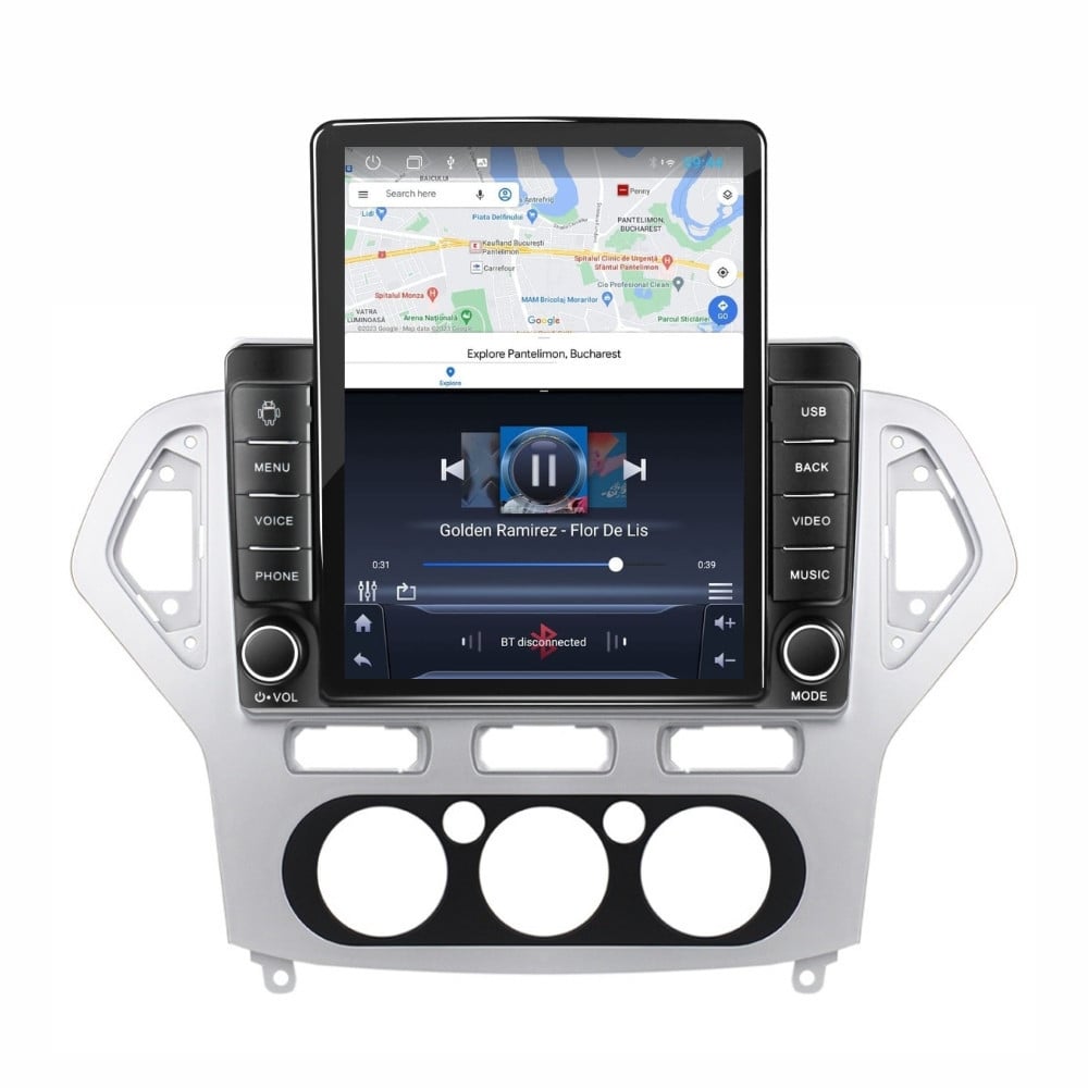 Navigatie dedicata cu Android Ford Mondeo IV 2007 - 2011, clima manuala, 1GB RAM, Radio GPS Dual Zone, Touchscreen IPS 9.7