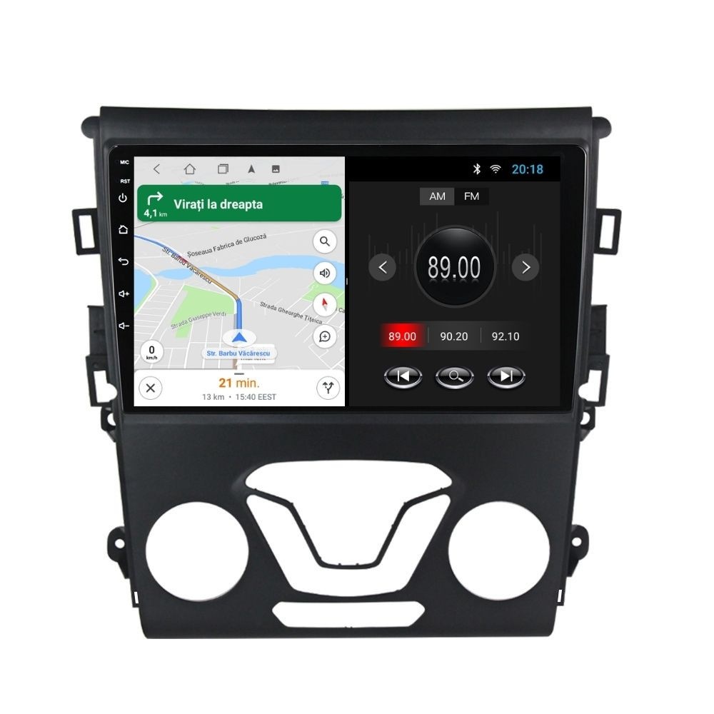 Navigatie dedicata cu Android Ford Mondeo V dupa 2014 fara navigatie originala, 1GB RAM, Radio GPS Dual Zone, Display HD IPS 9" Touchscreen, Internet Wi-Fi, Bluetooth, MirrorLink, USB - Imagine 6