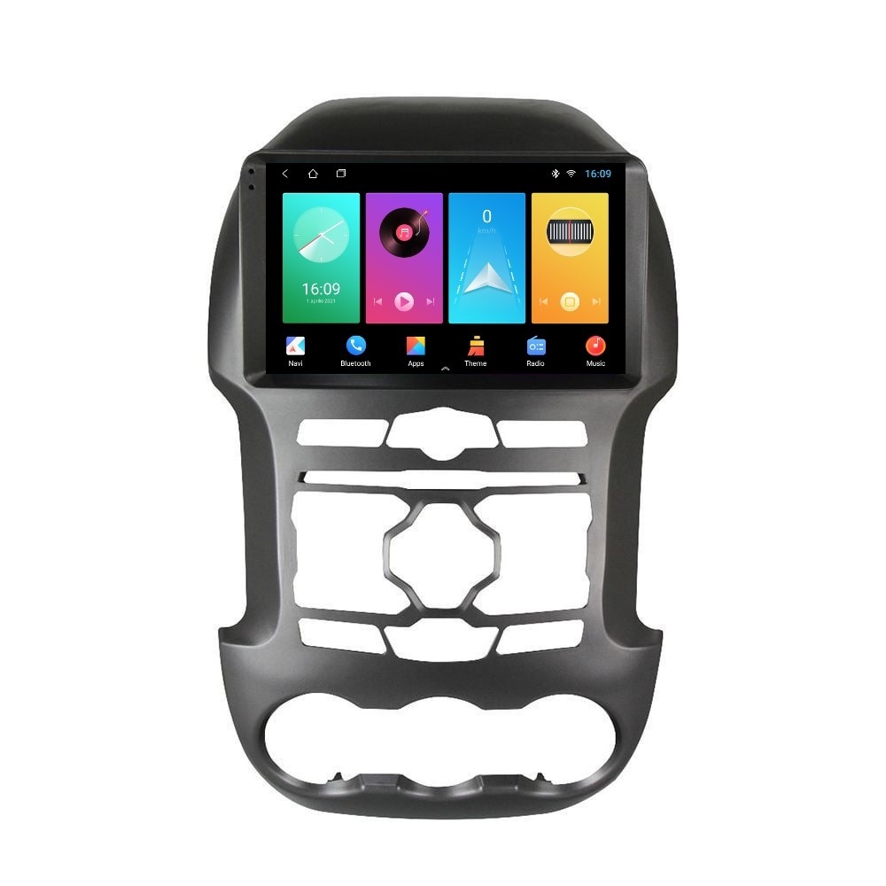 Navigatie dedicata cu Android Ford Ranger 2011 - 2015, 2GB RAM, Radio GPS Dual Zone, Display HD IPS 9