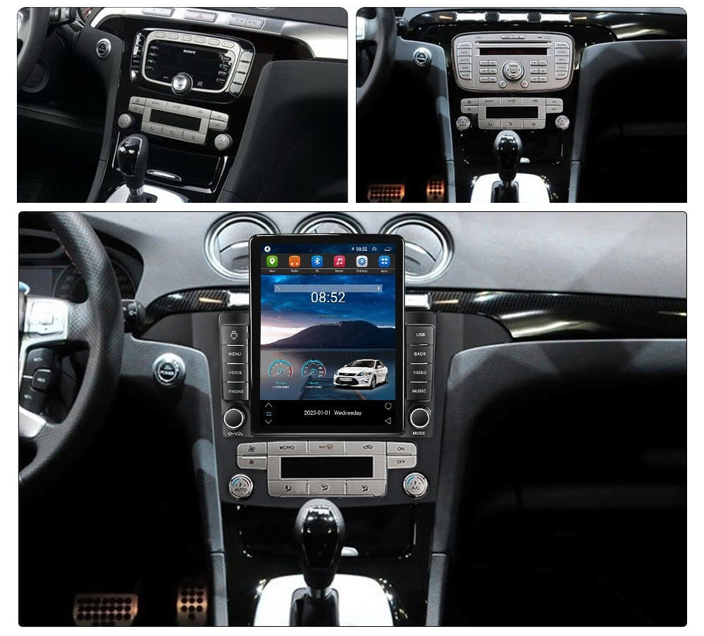 Navigatie dedicata cu Android Ford S-Max I / Galaxy II 2006 - 2015, clima automata, 1GB RAM, Radio GPS Dual Zone, Touchscreen IPS 9.7