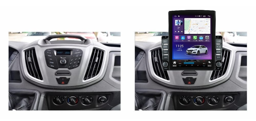 Navigatie dedicata cu Android Ford Transit 2014 - 2020, 8GB RAM, Radio GPS Dual Zone, Touchscreen IPS 9.7