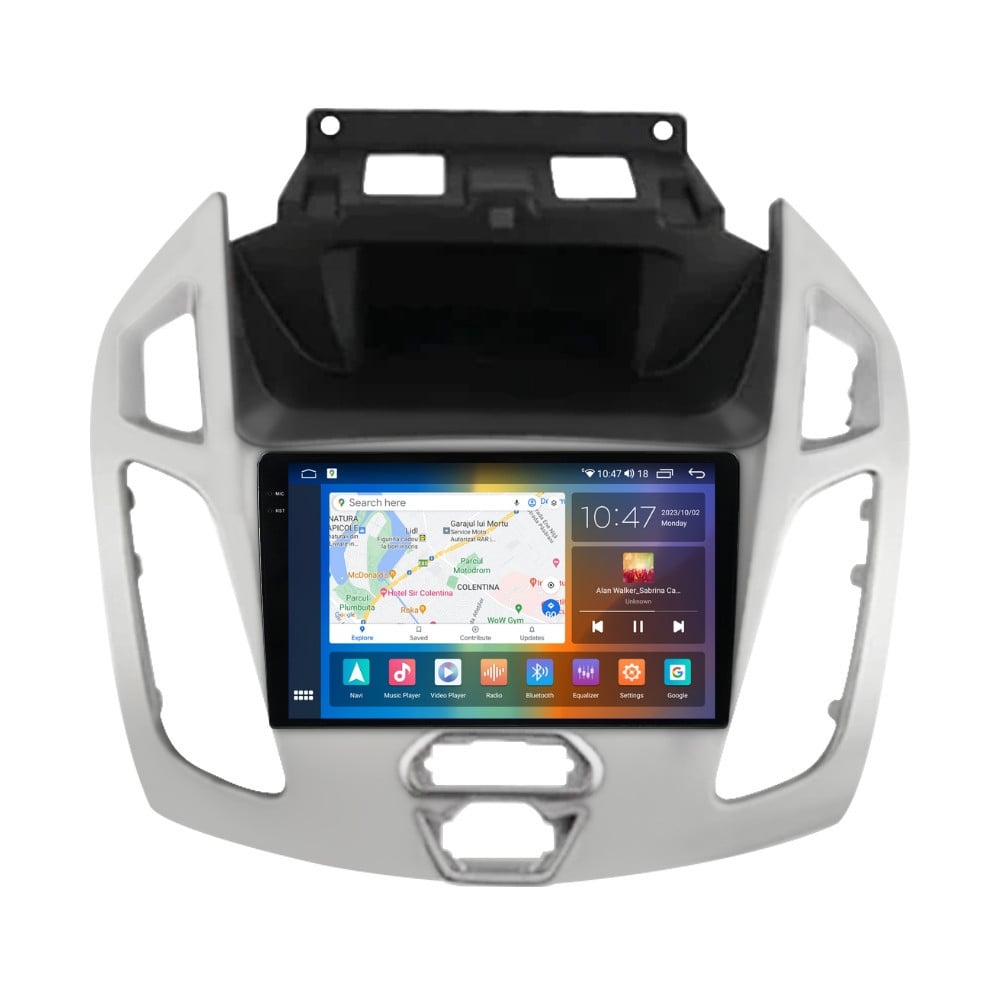 Navigatie dedicata cu Android Ford Transit / Tourneo Connect 2013 - 2018, 4GB RAM, Radio GPS Dual Zone, Display 2K QLED 9.5