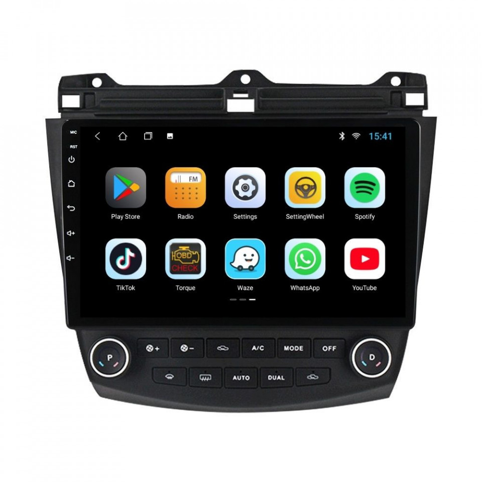 Navigatie dedicata cu Android Honda Accord VII 2003 - 2008, 2GB RAM, Radio GPS Dual Zone, Display HD IPS 10