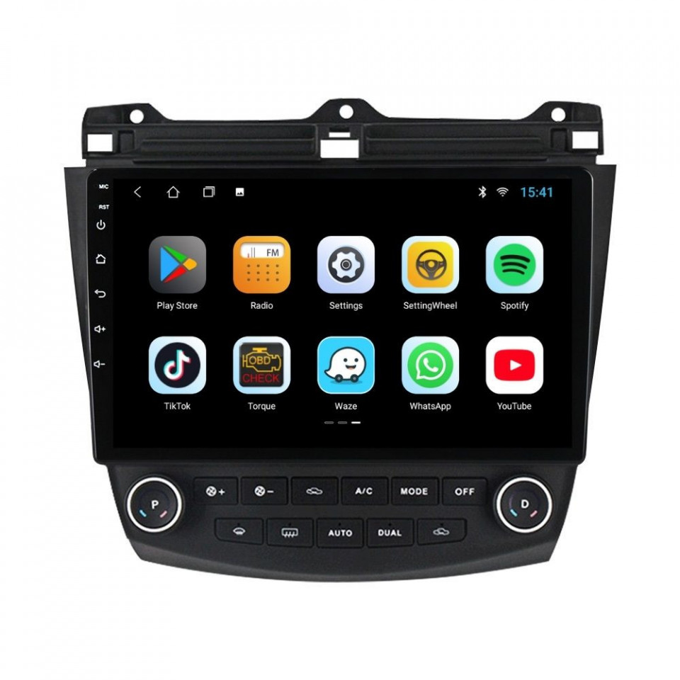 Navigatie dedicata cu Android Honda Accord VII 2003 - 2008 benzina, 2GB RAM, Radio GPS Dual Zone, Display HD IPS 10