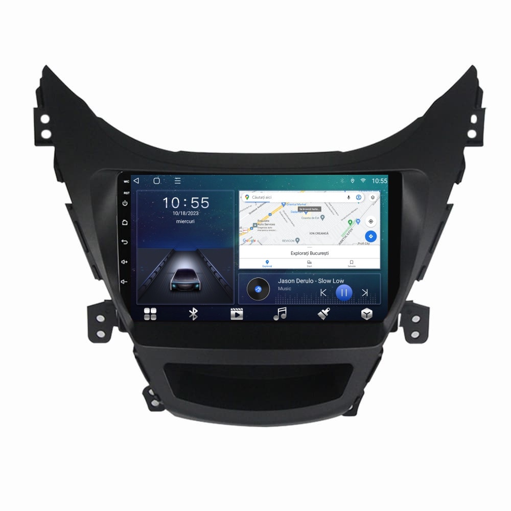 Navigatie dedicata cu Android Hyundai Elantra V 2010 - 2014, 2GB RAM, Radio GPS Dual Zone, Display HD QLED 9