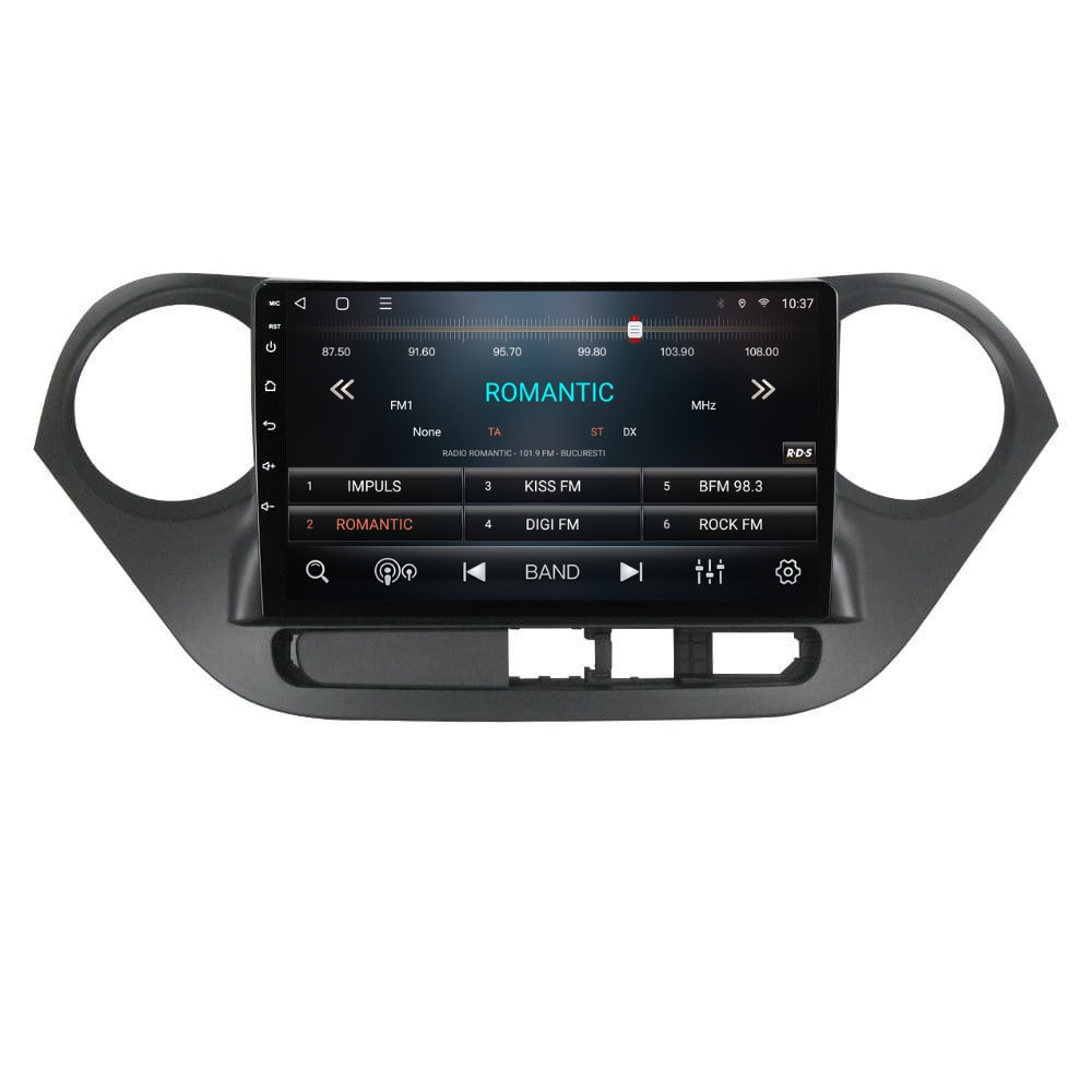 Navigatie dedicata cu Android Hyundai i10 2013 - 2019, 2GB RAM, Radio GPS Dual Zone, Display HD QLED 9