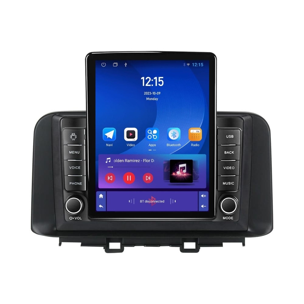 Navigatie dedicata cu Android Hyundai Kona dupa 2017, 2GB RAM, Radio GPS Dual Zone, Touchscreen IPS 9.7" HD tip Tesla, Internet Wi-Fi, Bluetooth, MirrorLink, USB - Imagine 2
