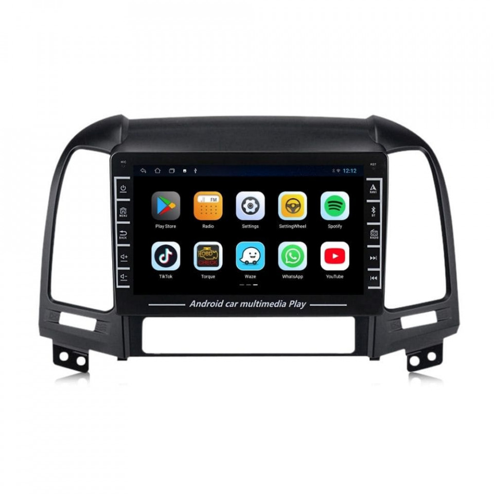 Navigatie dedicata cu Android Hyundai Santa Fe II 2006 - 2012, 1GB RAM, Radio GPS Dual Zone, Display HD IPS 8