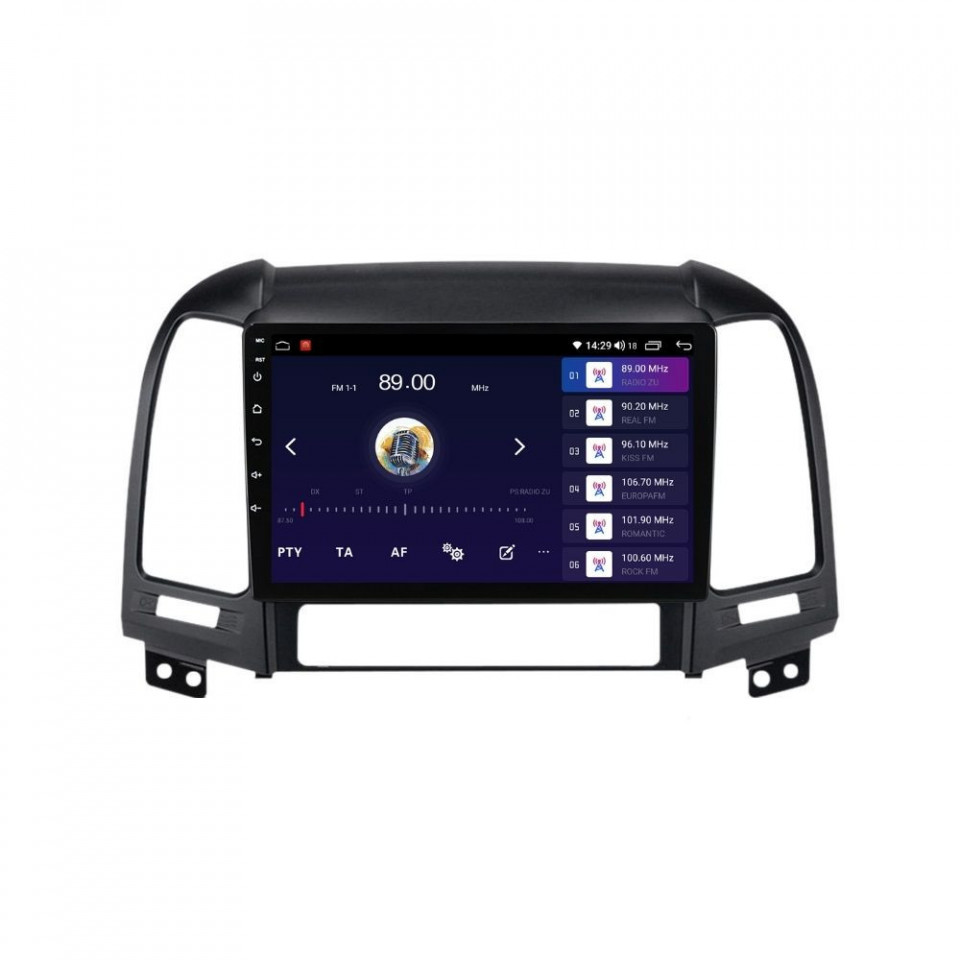 Navigatie dedicata cu Android Hyundai Santa Fe II 2006 - 2012, 8GB RAM, Radio GPS Dual Zone, Display HD QLED 9